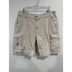 Carhartt Force Relaxed Fit Cargo Shorts Mens Khaki Size 36 Utility Work